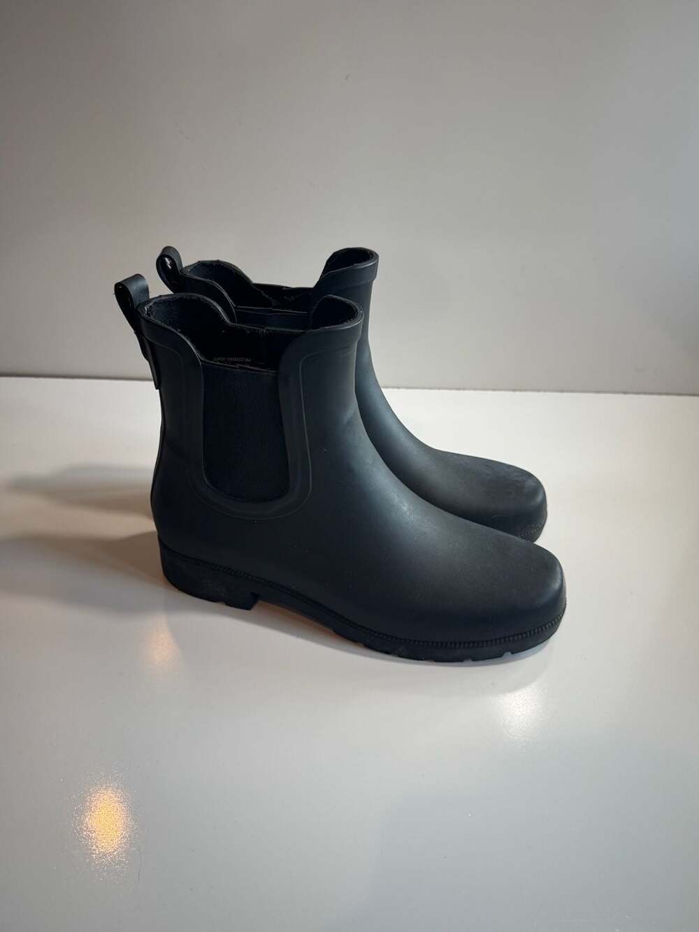 Eddie Bauer Women’s Hailey Chelsea Rain Boots Black Size 9M